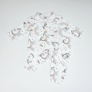 Unicorn Rainbow Baby Girl Pyjama Set