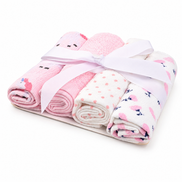 Baby Muslin Towel Set – Soft & Absorbent Washcloths for Newborns