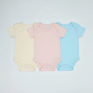 Pansy Pastel Baby Bodysuit 3-Pack