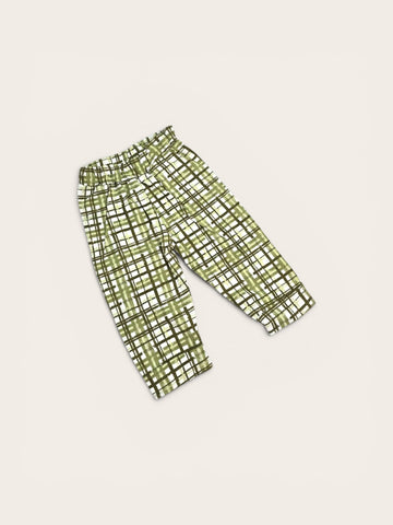 Olive Crosshatch Pajama
