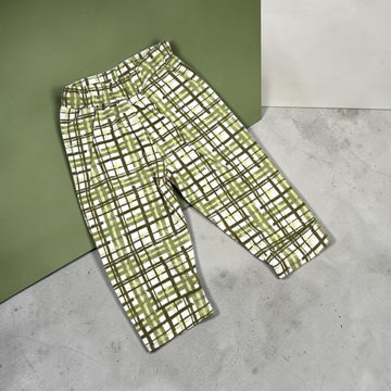 Olive Crosshatch Pajama