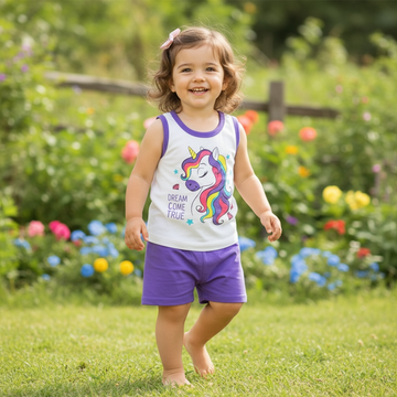 Unicorn Dream Come True Girls Summer Set