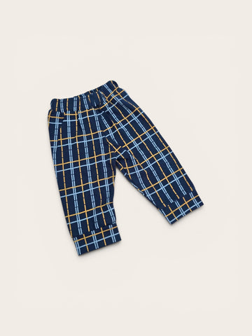 Navy Grid Pajama