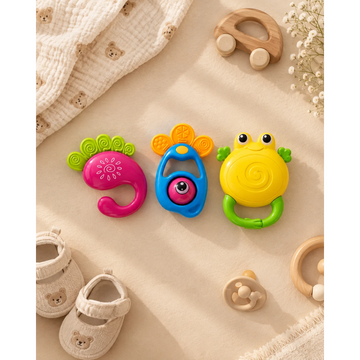 Ocean Friends Baby Rattle Set - 3 Piece