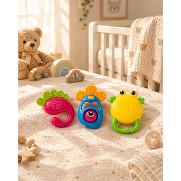 Ocean Friends Baby Rattle Set - 3 Piece