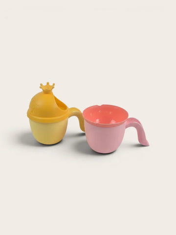 Baby Crown Bath Rinse Cup Set – Soft & Safe Hair Wash Cups