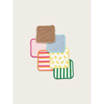 Baby Washcloth Set – 6-Pack Soft & Colorful Newborn Wipes