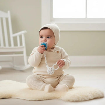 Baby Cloud Pacifier with Clip – Aesthetic Soother Set for Newborns