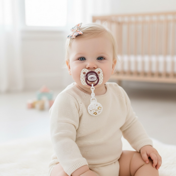 Baby Beautiful Bird Pacifier with Clip – Gold Star Aesthetic Soother Set