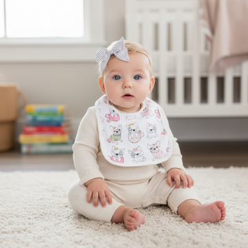 Frenchie Baby Bib – Cute French Bulldog Print