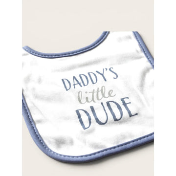 Daddy's Little Dude Baby Bib