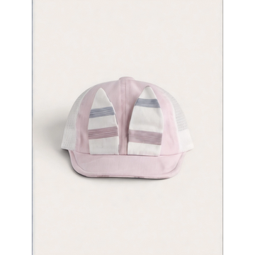 Pink Bunny Ear Baby Cap