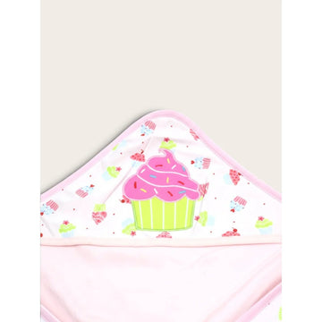 Cupcake Hooded Baby Wrap Blanket
