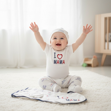 I Love Mama 10-Piece Newborn Gift Set