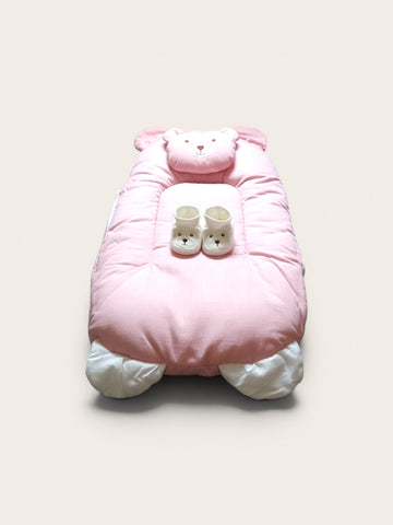 Pink Bear Baby Nest
