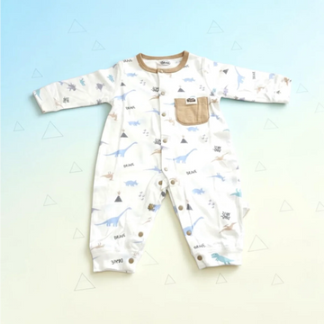 Brave Dino Newborn Footed Sleepsuit
