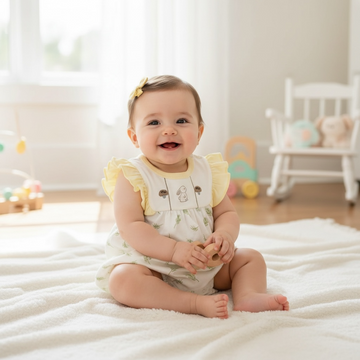 Little Bunny Ruffle Baby Romper