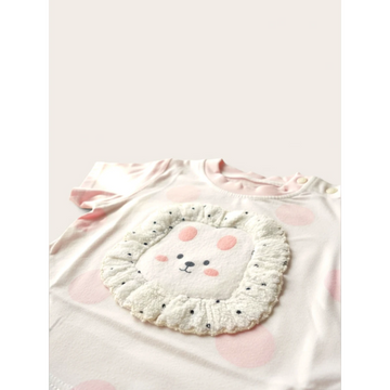 Fluffy Bear Baby Girl Summer Set