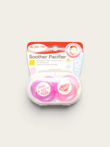 Mumlove Happy Vibes Baby Soother Pacifier 2-Pack