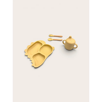 Baby Silicone Tableware Set (Mustard)