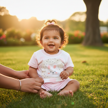 Fluffy Bear Baby Girl Summer Set
