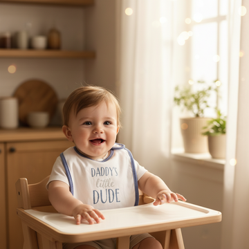 Daddy's Little Dude Baby Bib