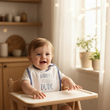 Daddy's Little Dude Baby Bib