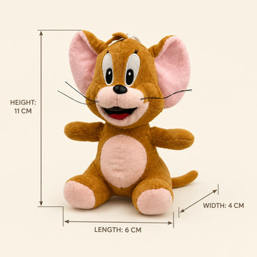 Jerry Mouse Plush Toy - Tom & Jerry Cartoon Character Stuffed Animal Kids Gift