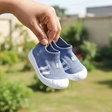 Blue Stride Baby Knit Sneakers
