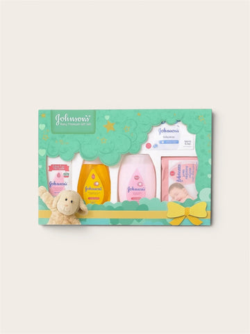 Johnson's Baby Premium Gift Set – 5-Piece Newborn Care Hamper