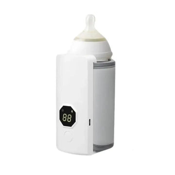 Portable USB Rechargeable Baby Bottle Warmer – LCD Display & Precise Temp Control