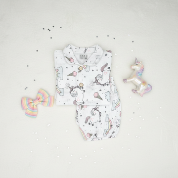 Unicorn Rainbow Baby Girl Pyjama Set
