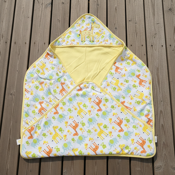Safari Animals Hooded Baby Wrap