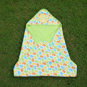 Baby Hooded Wrap – Duck Print