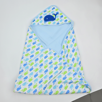Little Whale Hooded Baby Wrap
