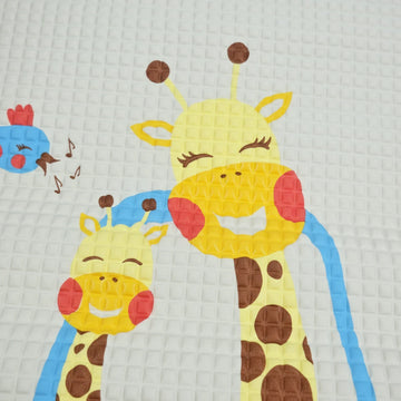 Giraffe Mama Baby Quilted Play Mat