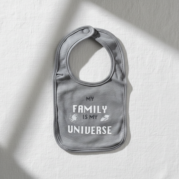 My Family Is My Universe Baby Bib