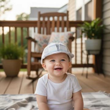 Grey Mesh Baby Cap