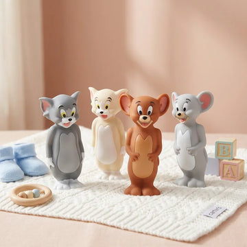 Anime Cartoon Animal Figures – 4-Pack Soft Plastic Kids Toy Set