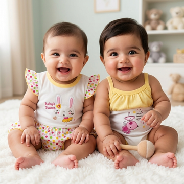 Carter's Baby Girl 2-Piece Bodysuit Set – Little Mouse & Bunny Ruffle