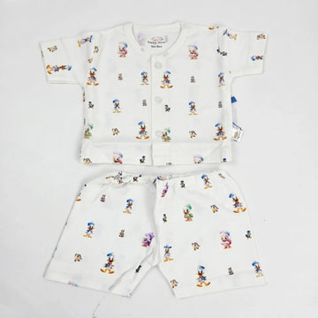 Disney Mickey & Donald Baby Shirt & Shorts Set – Soft Cotton Newborn Outfit
