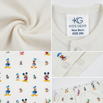 Disney Mickey & Donald Baby Shirt & Shorts Set – Soft Cotton Newborn Outfit