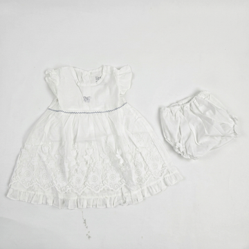 White Frock Baby Girl Dress Set – Kids Gear