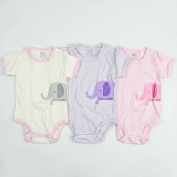 I Love Mommy Elephant Onesie 3-Pack – Kids Gear