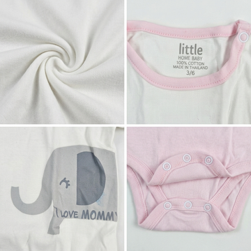 I Love Mommy Elephant Onesie 3-Pack – Kids Gear