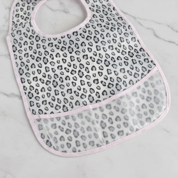 Leopard Print Waterproof Baby Bib
