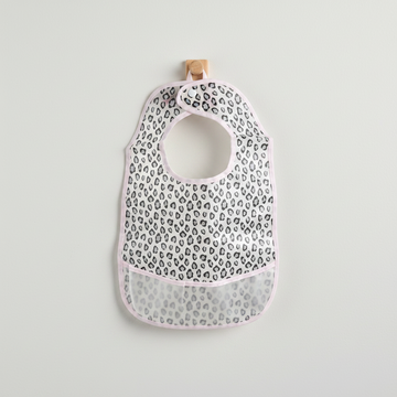 Leopard Print Waterproof Baby Bib