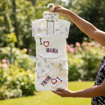 I Love Mama 10-Piece Newborn Gift Set
