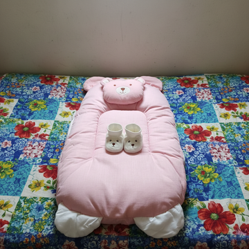 Pink Bear Baby Nest