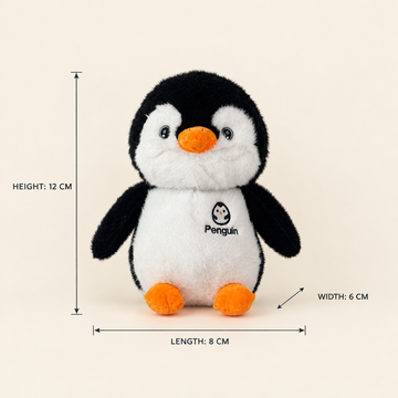 Black and White Penguin Plush Toy